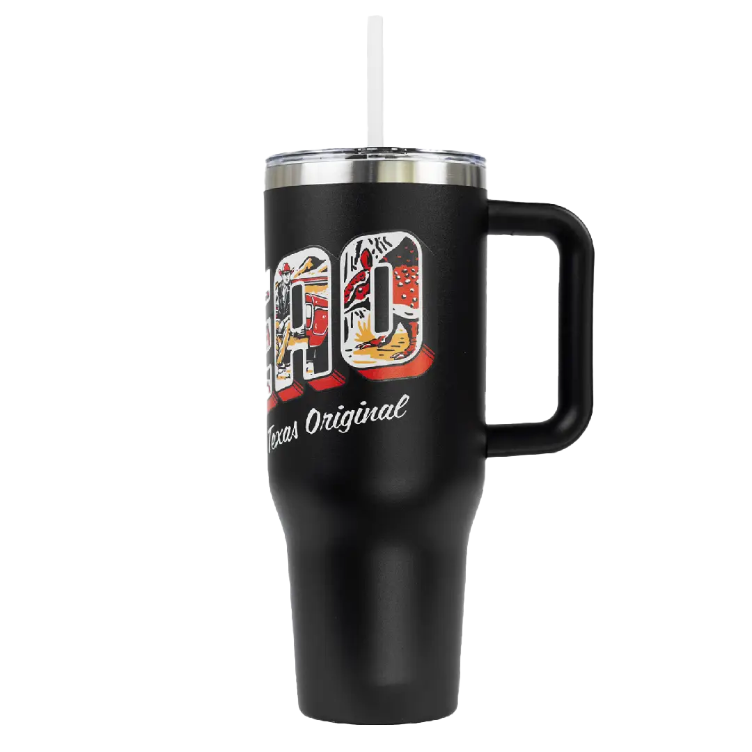 Black HTeaO Everyday Handle Tumbler Postcard - Image 3