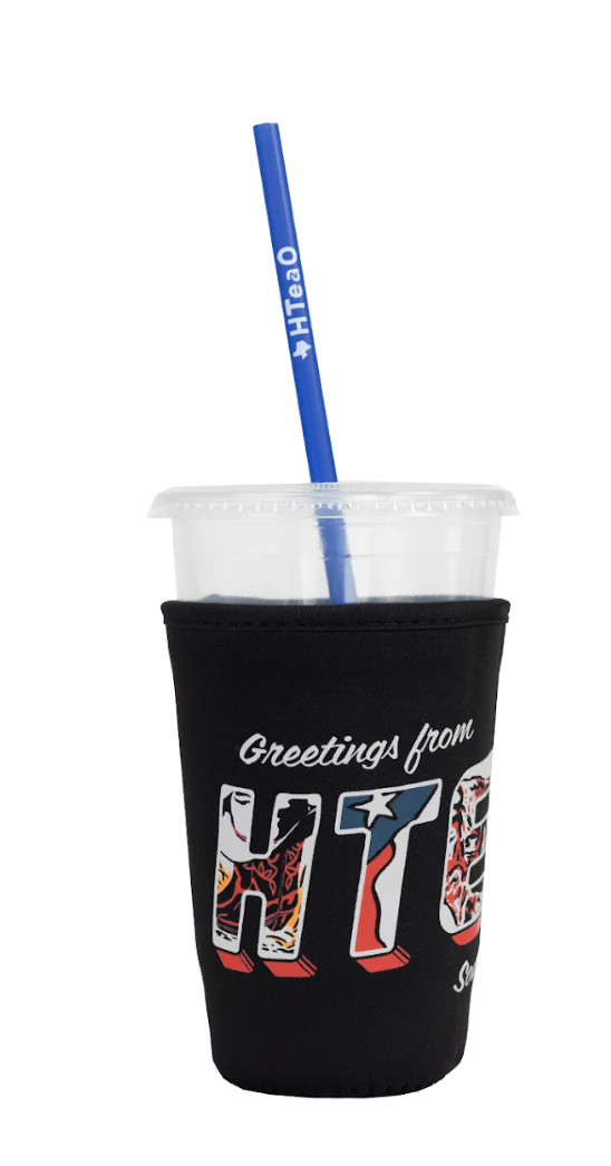 Black Postcard Medium HTeaO Tea Sleeve - Image 7