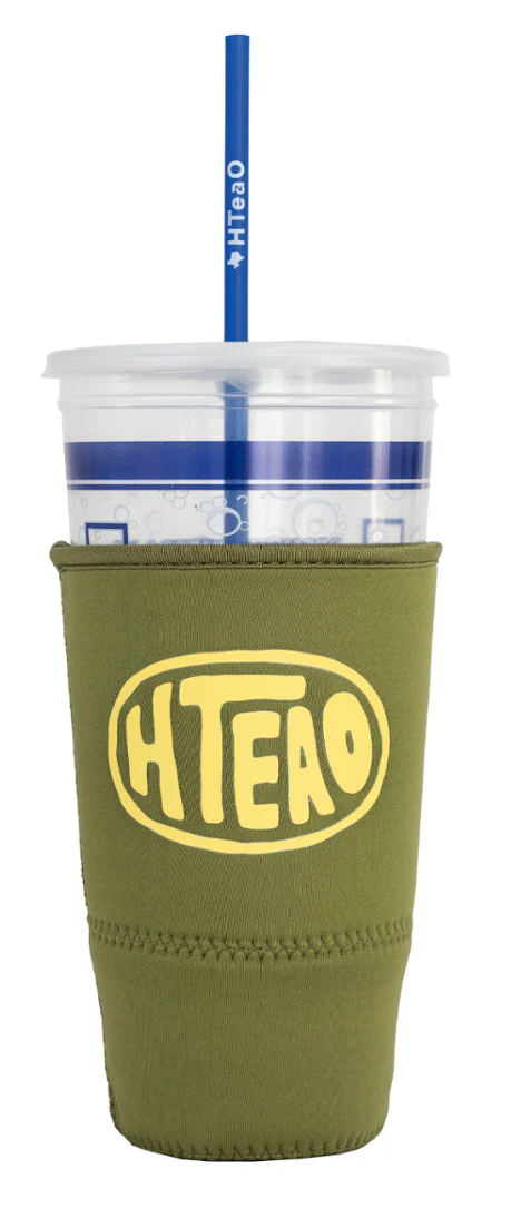 Olive XL HTeaO Hand Drawn Circle Tea Sleeve - Image 3